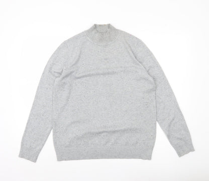 Verve Amie Women’s Grey Mock Neck Pullover Jumper Size L