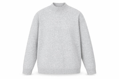 Verve Amie Women’s Grey Mock Neck Pullover Jumper Size L