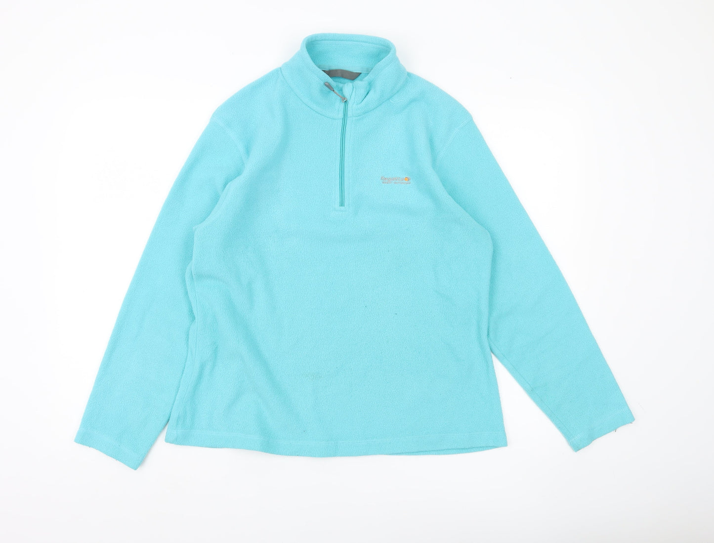 Regatta Women's Blue Fleece Sweatshirt Size 14 1/2 Zip Outdoors