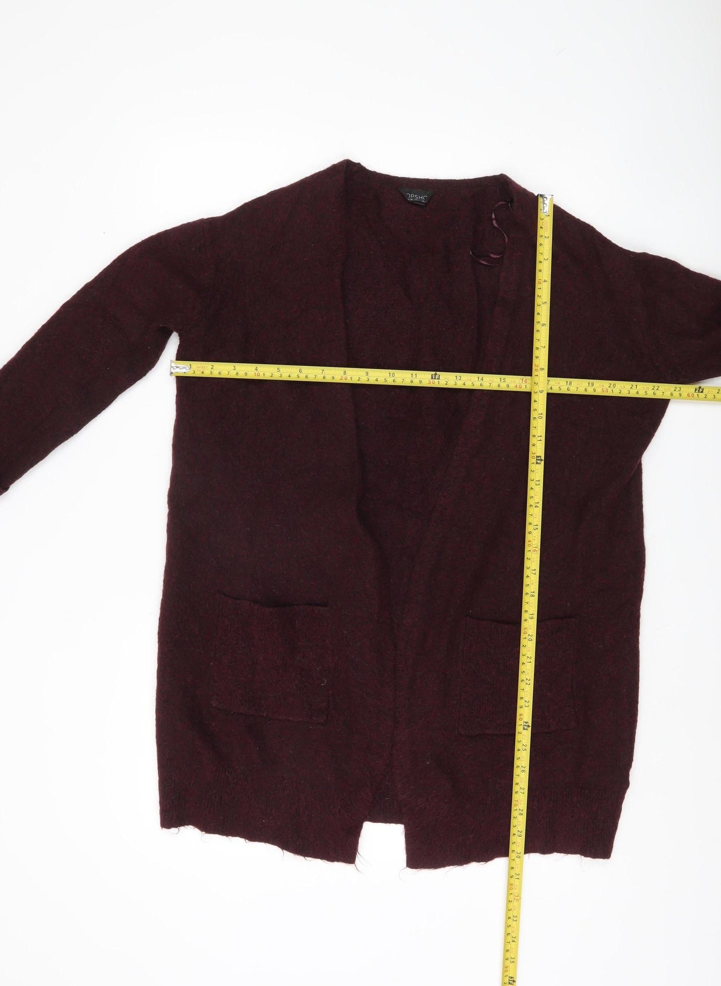Womens UK Size 8 Topshop Purple Cardigan Jumper