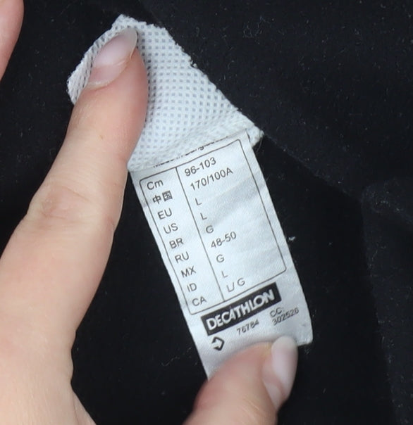 Womens UK Size L Quechua Black Basic Jacket