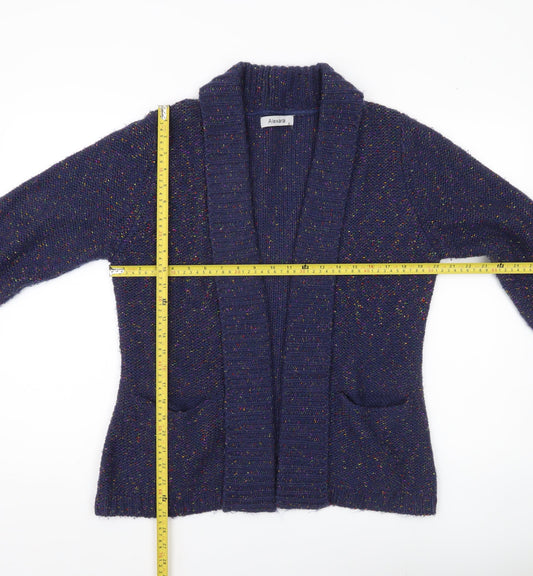 Alexara Women’s Blue Chunky Knit Long Sleeve Cardigan Size S