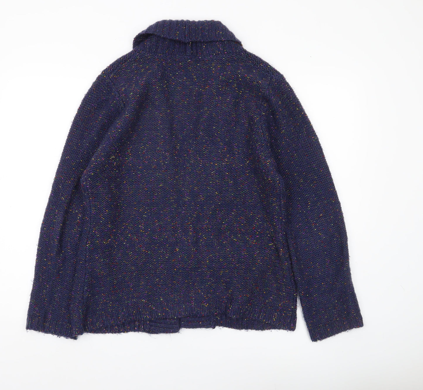 Alexara Women’s Blue Chunky Knit Long Sleeve Cardigan Size S
