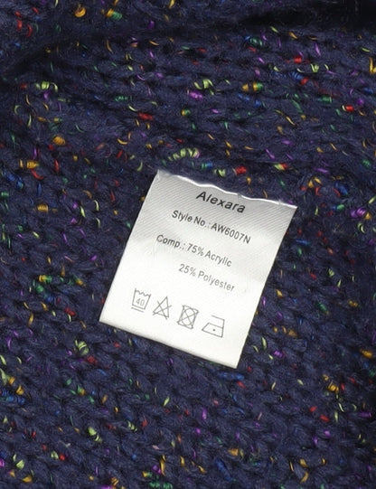 Alexara Women’s Blue Chunky Knit Long Sleeve Cardigan Size S