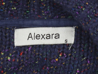 Alexara Women’s Blue Chunky Knit Long Sleeve Cardigan Size S