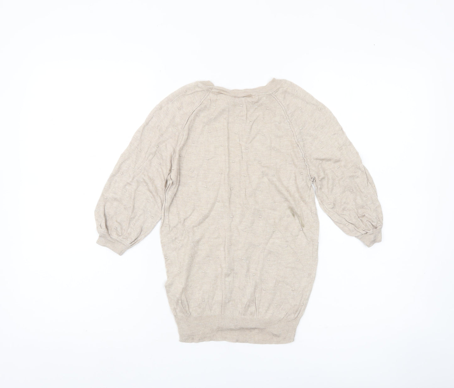 Womens UK Size 8 NEXT Beige Pullover Jumper