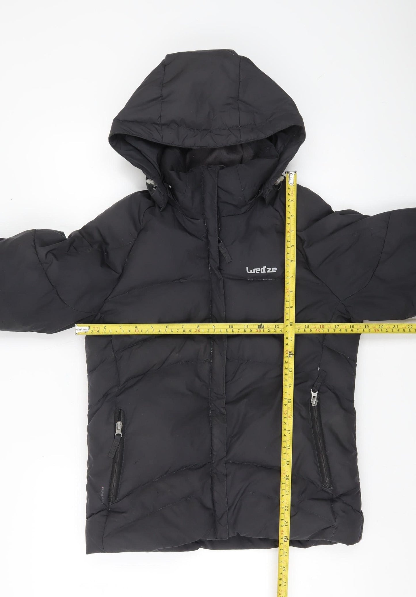 Womens UK Size 8 Wedze Black Puffer Jacket