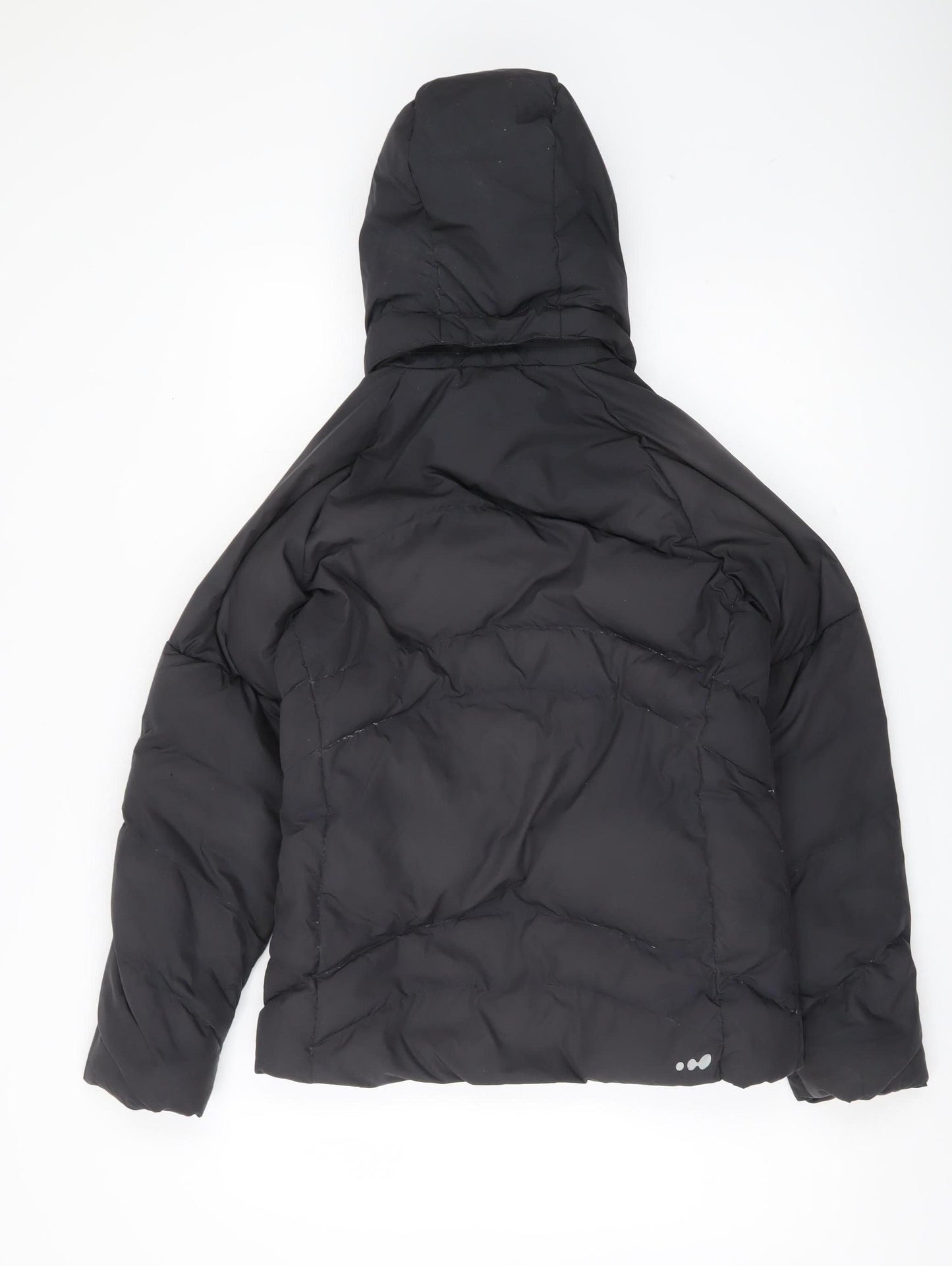 Womens UK Size 8 Wedze Black Puffer Jacket