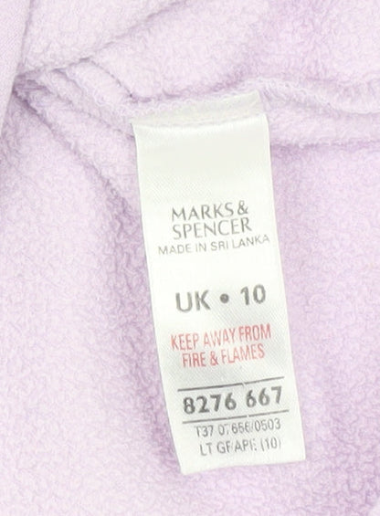 Womens UK Size 10 Marks and Spencer Purple Basic Blouse