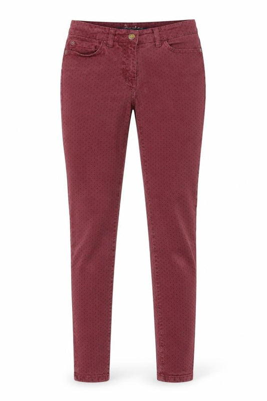 Boden Womens Red Skinny Slim Fit Jeans Size 8 Cotton Blend