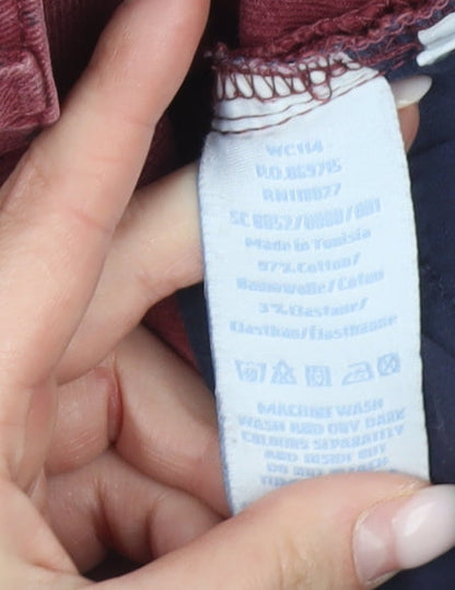 Boden Womens Red Skinny Slim Fit Jeans Size 8 Cotton Blend