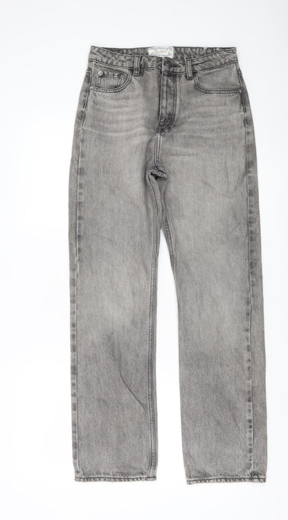 Fat Face Women’s Grey Straight Leg Jeans Size 8 Cotton