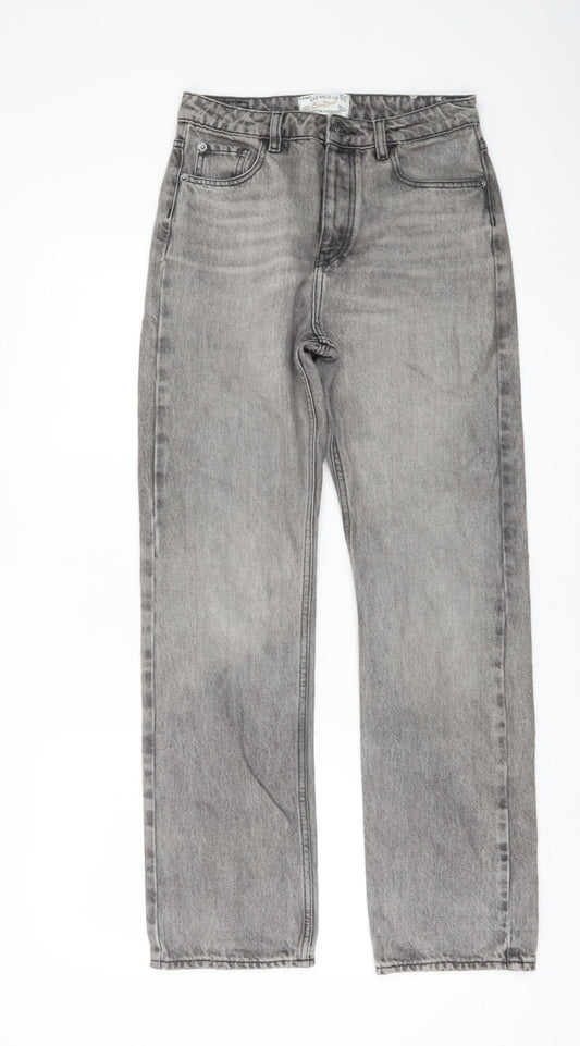 Fat Face Women’s Grey Straight Leg Jeans Size 8 Cotton