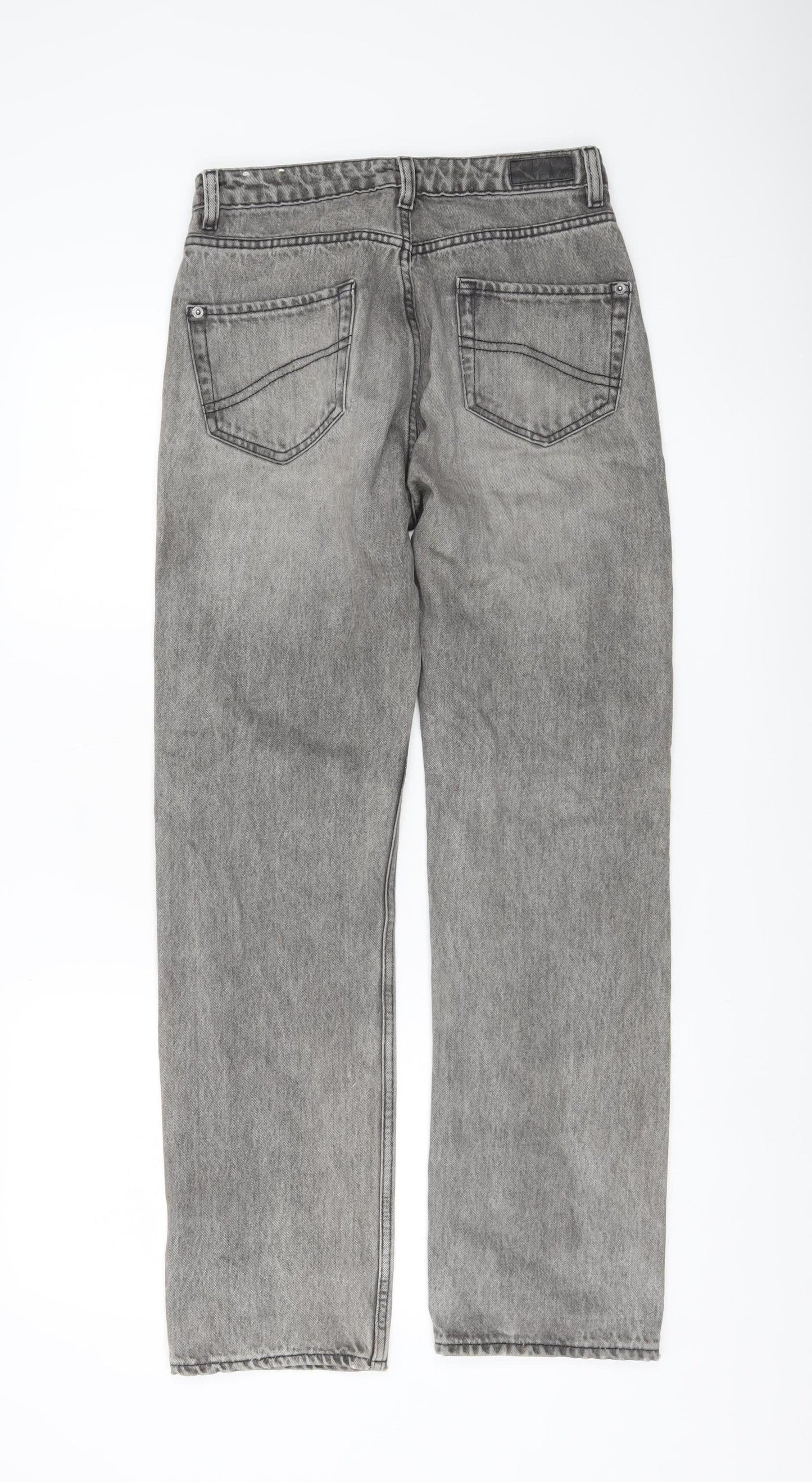 Fat Face Women’s Grey Straight Leg Jeans Size 8 Cotton