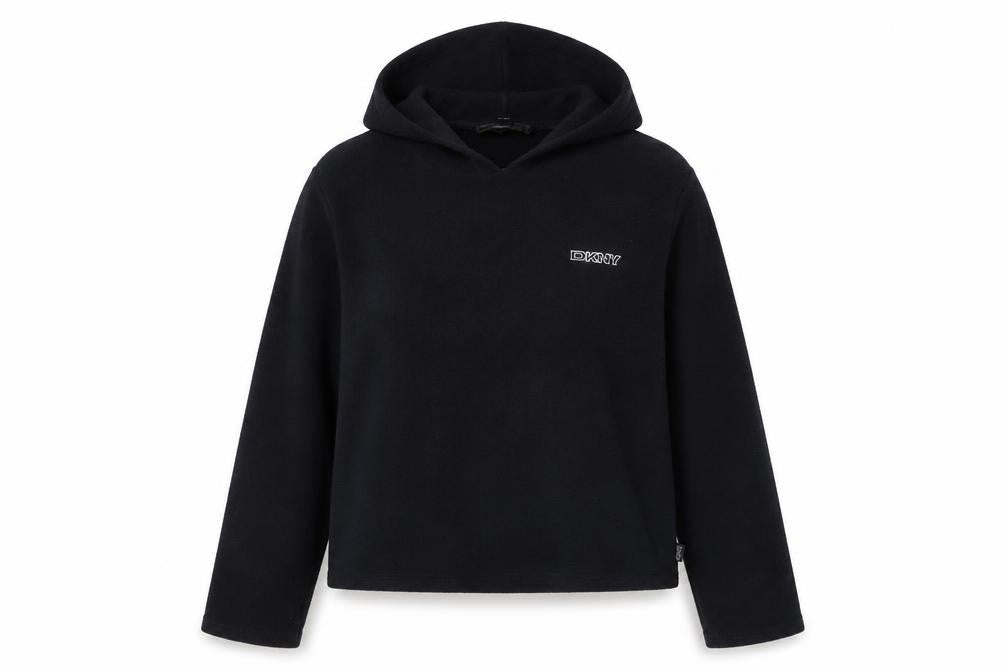 Womens UK Size L DKNY Black Pullover Hoodie
