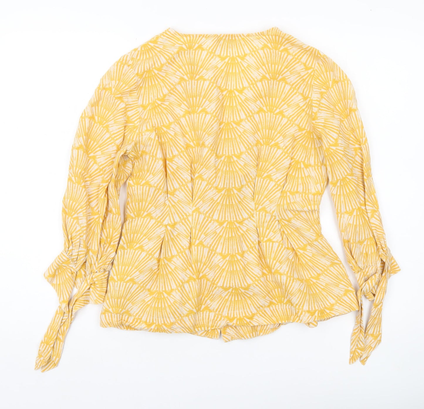 Womens UK Size 8 Monsoon Yellow Tunic Blouse
