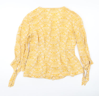 Womens UK Size 8 Monsoon Yellow Tunic Blouse