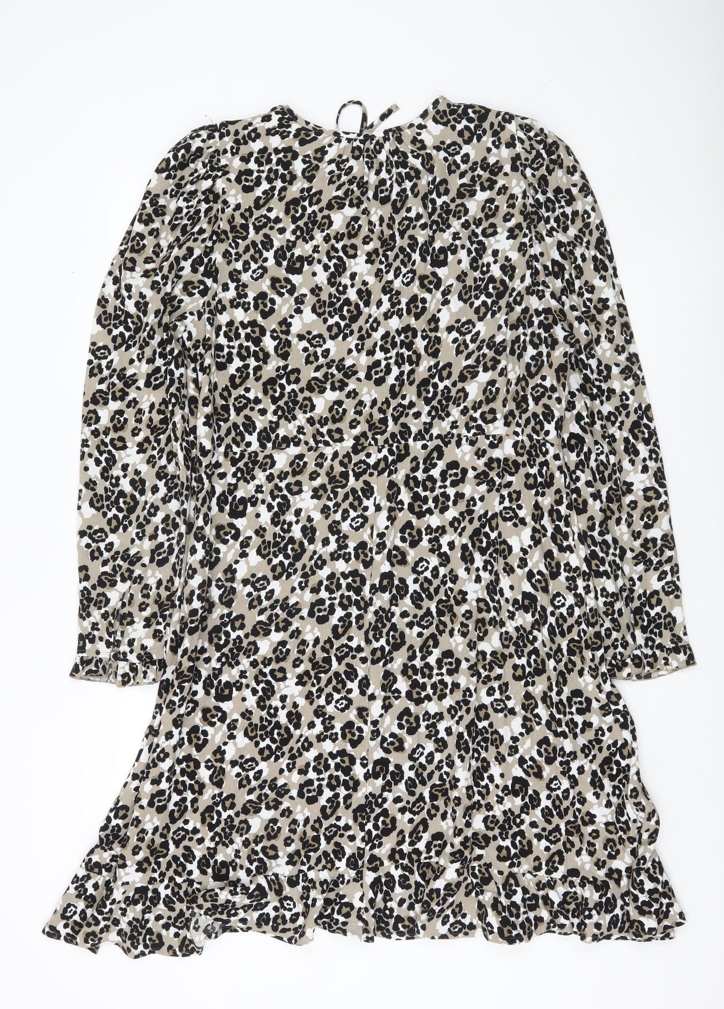 Marks and Spencer Women’s Multicoloured Leopard Print Shift Dress Size 14