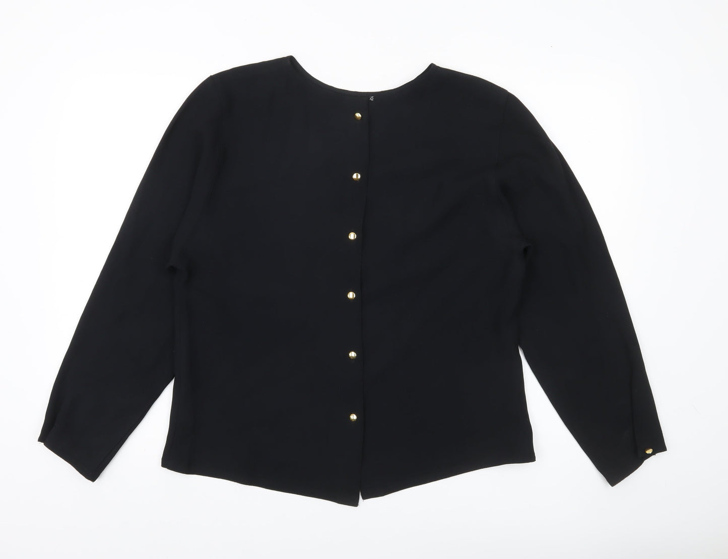 Womens UK Size 12 Windsmoor Black Basic Blouse