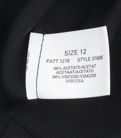 Womens UK Size 12 Windsmoor Black Basic Blouse