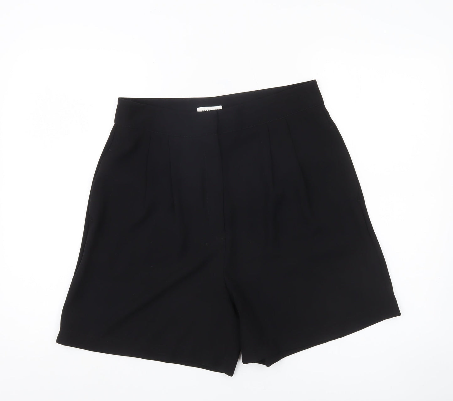 Warehouse Womens Black Size 14 Bermuda Pleated Shorts