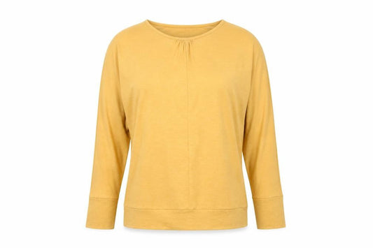 Womens UK Size S ISLE Collection Yellow Basic T-Shirt