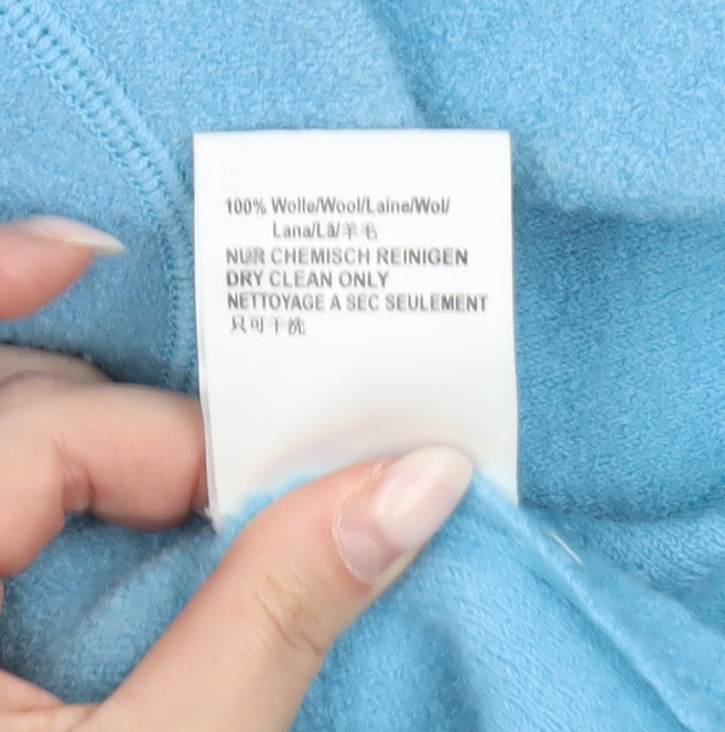 Betty Barclay Women’s Blue Wool Blazer Jacket Size 12 Single-Breasted