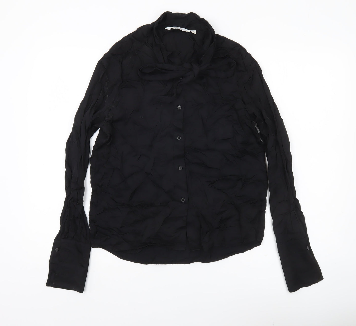& Other Stories Women Black Size 6 Blouse Long Sleeve Viscose