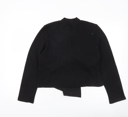 Womens UK Size S Zara Black Basic Blouse