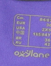 Kalenji Womens Purple Black 2XS Running T-Shirt Athletic Fit