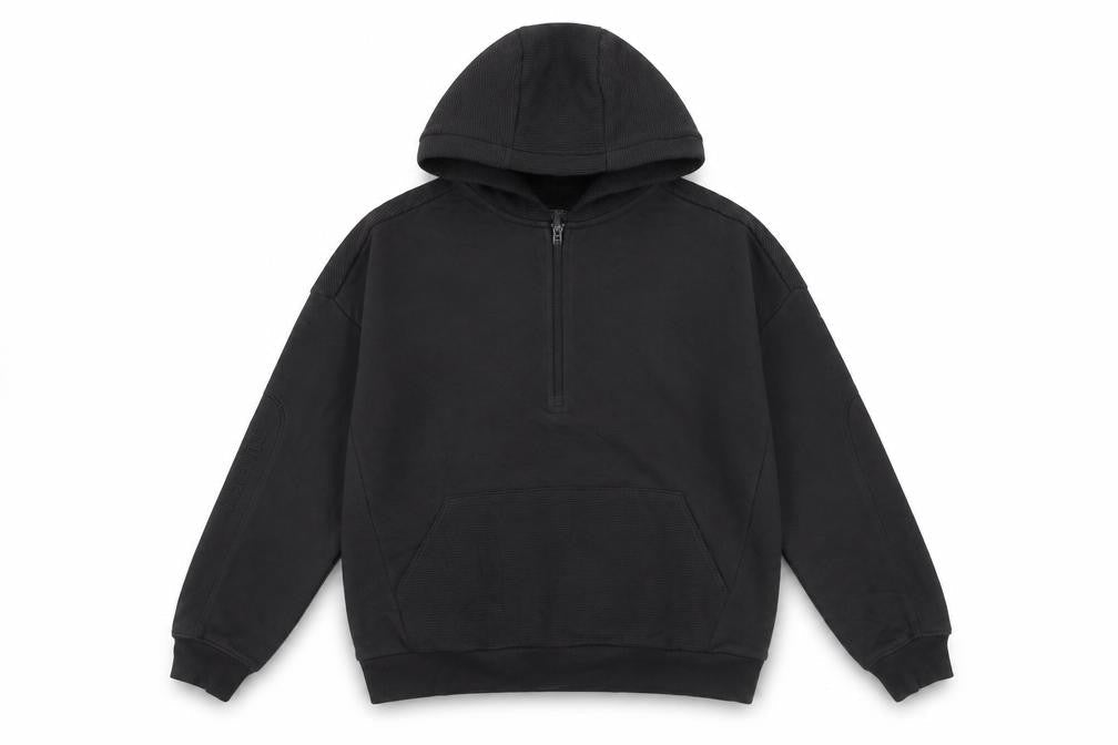 Marks and Spencer Boys Black Hoodie 12-13 Yrs Regular Fit Pullover