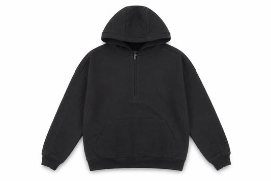 Marks and Spencer Boys Black Hoodie 12-13 Yrs Regular Fit Pullover
