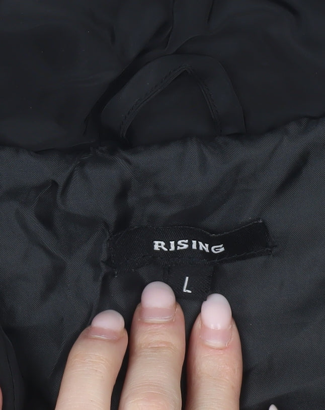 Womens UK Size L Rising Black Puffer Jacket