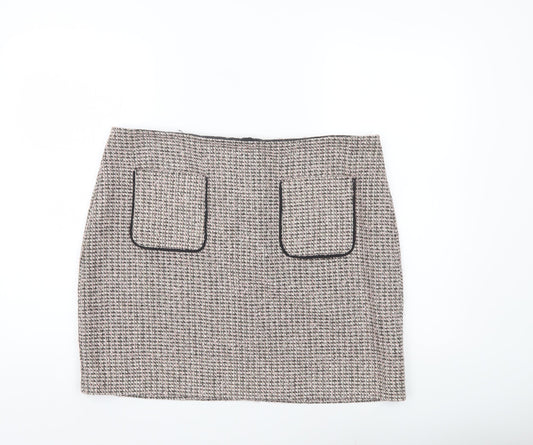 George Women’s Multicoloured Tweed Check Skirt Size 16