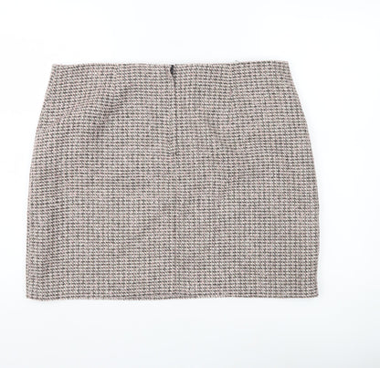George Women’s Multicoloured Tweed Check Skirt Size 16