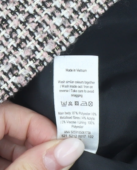 George Women’s Multicoloured Tweed Check Skirt Size 16