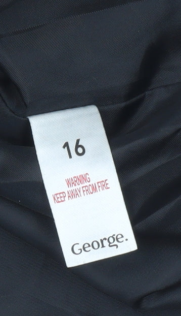 George Women’s Multicoloured Tweed Check Skirt Size 16