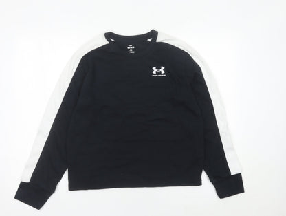 Womens UK Size M Under armour Black Pullover Sweatshirt