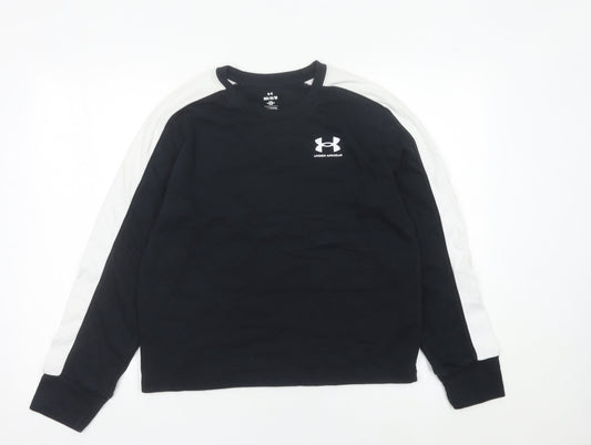 Womens UK Size M Under armour Black Pullover Sweatshirt