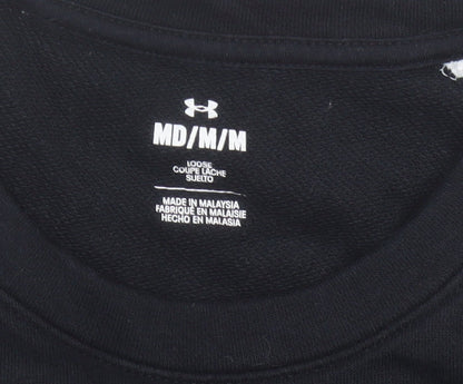 Womens UK Size M Under armour Black Pullover Sweatshirt