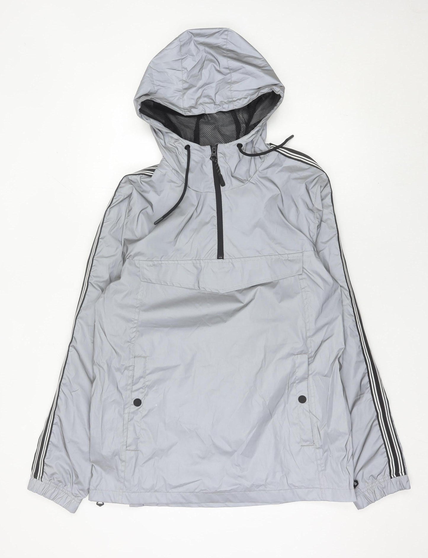Mens UK Size L Brave Soul Grey Anorak Coat