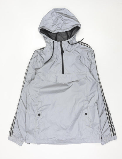 Mens UK Size L Brave Soul Grey Anorak Coat