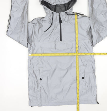 Mens UK Size L Brave Soul Grey Anorak Coat