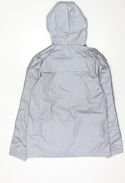 Mens UK Size L Brave Soul Grey Anorak Coat