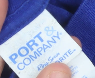 Port & Company Men’s Blue XL Nautical Quote Graphic T-Shirt