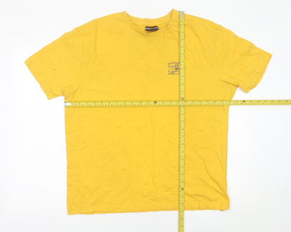 Mens UK Size 2XL Atlas For Men Yellow  T-Shirt