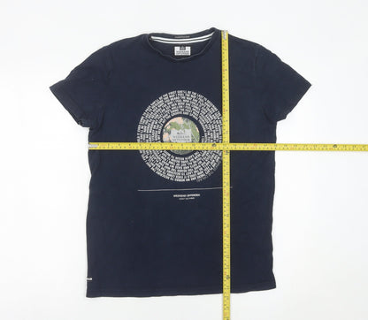 Weekend Offender Men's Navy Blue Graphic Print T-Shirt Size S