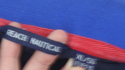 Reach Nautical Men’s Blue Striped Polo Shirt XL Regular Fit