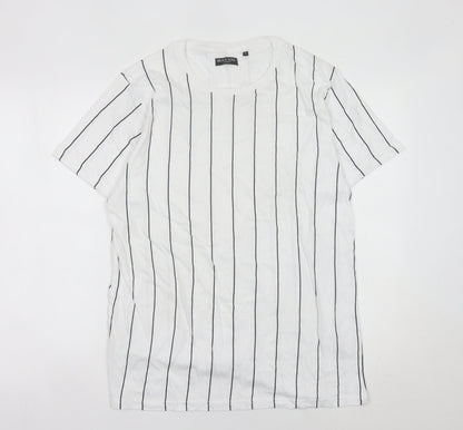 Mens UK Size L Brave Soul White  T-Shirt