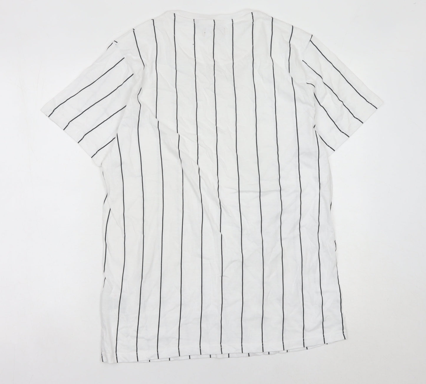Mens UK Size L Brave Soul White  T-Shirt